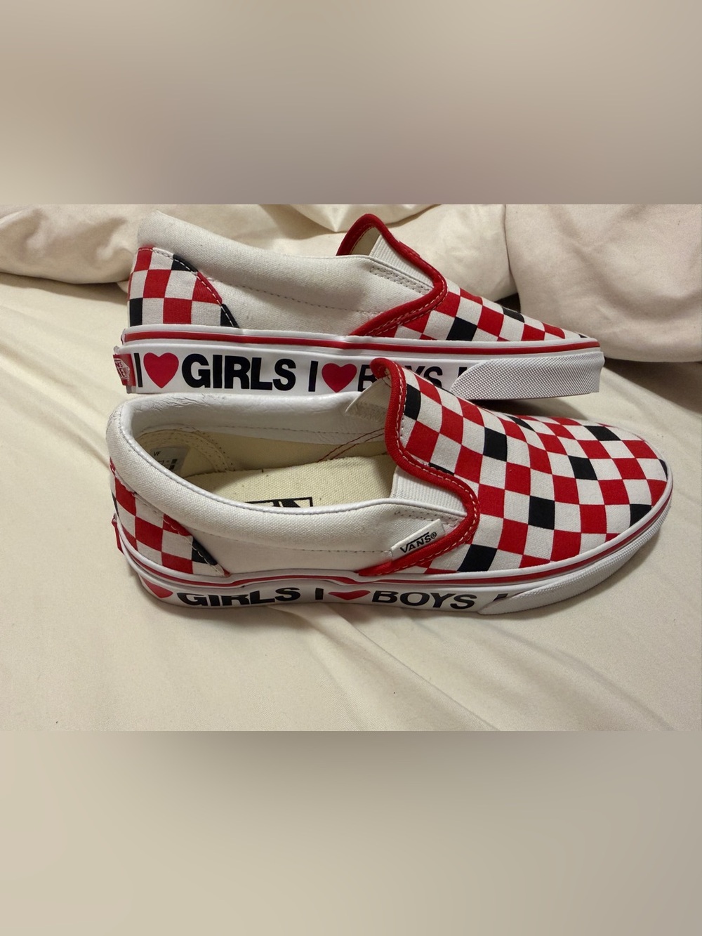 Red Checkered Vans - Picture 2 of 5